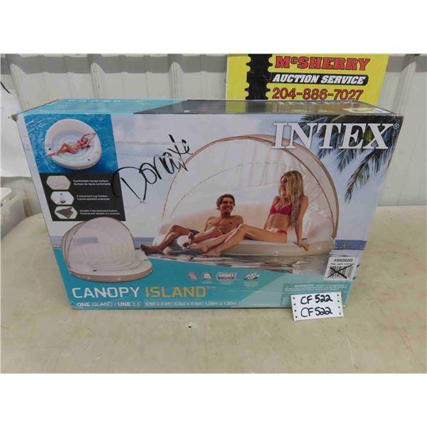Intex Inflatable Canopy Island 4.9' x 6.5' New in Open Box