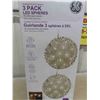 Image 4 : 3 Pack LED Spheres, 50 LED Spheres New in Box 