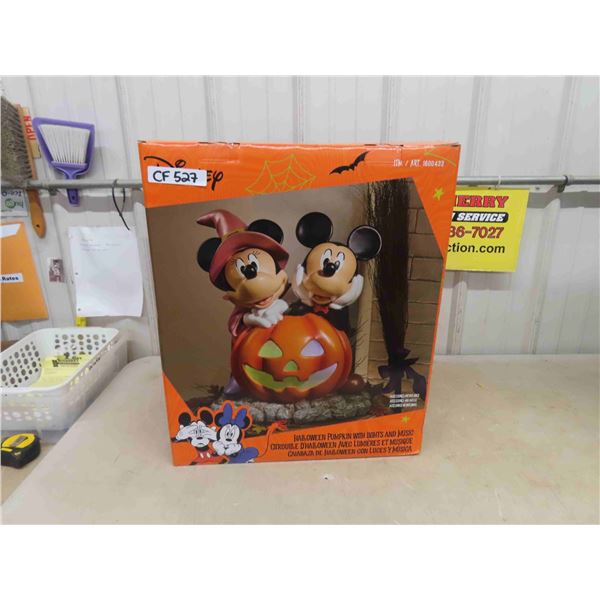 Disney Mickey + Minnie Halloween Pumpkin with Lights and Music New in Box