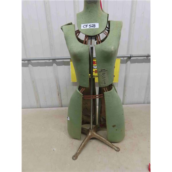 Vintage Rite Dress Form 36" Tall - Nice Cast Base