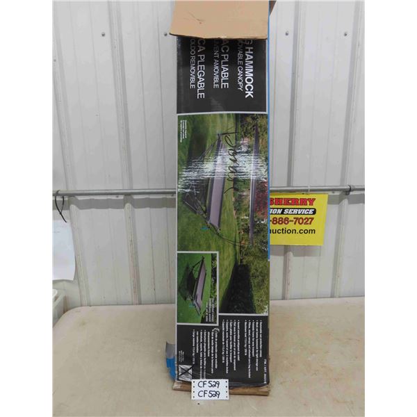 Folding Hammock with Removable Canopy - 250lb Load Limit