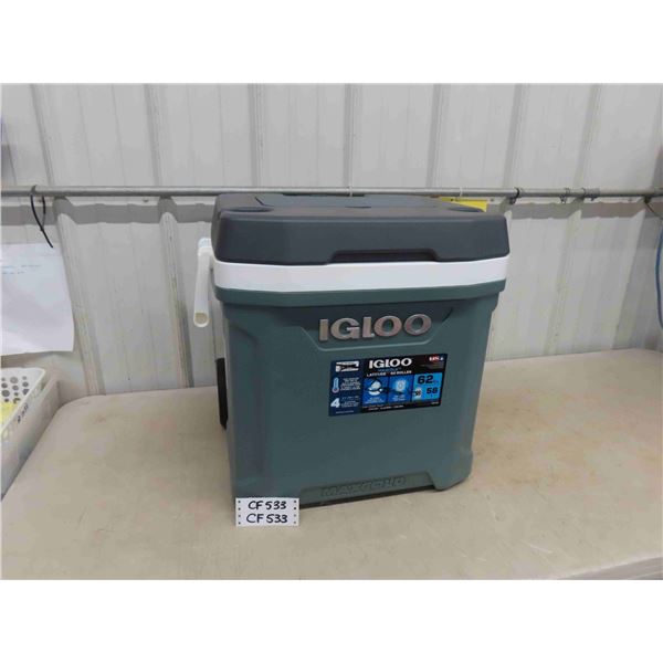 Igloo Max Cold 62 Quart Rolling Cooler - Holds 90+ Beer Cans