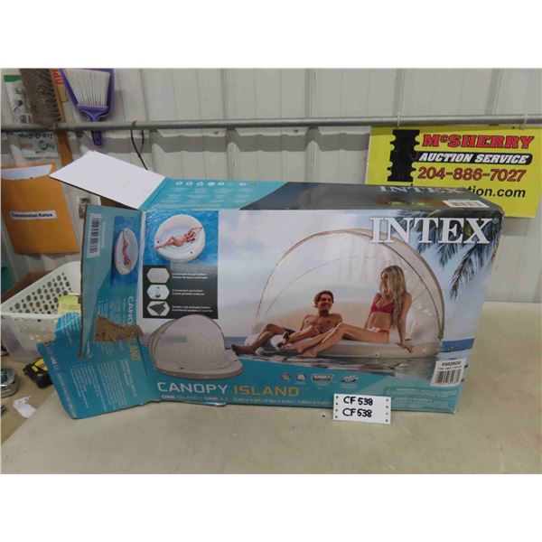 Intex Inflatable Canopy Island 4.9' x 6.5' New in Open Box