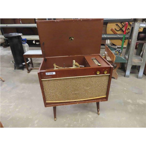 Antique RCA Victor High Fidelity Cabinet Record Player + AM Radio
