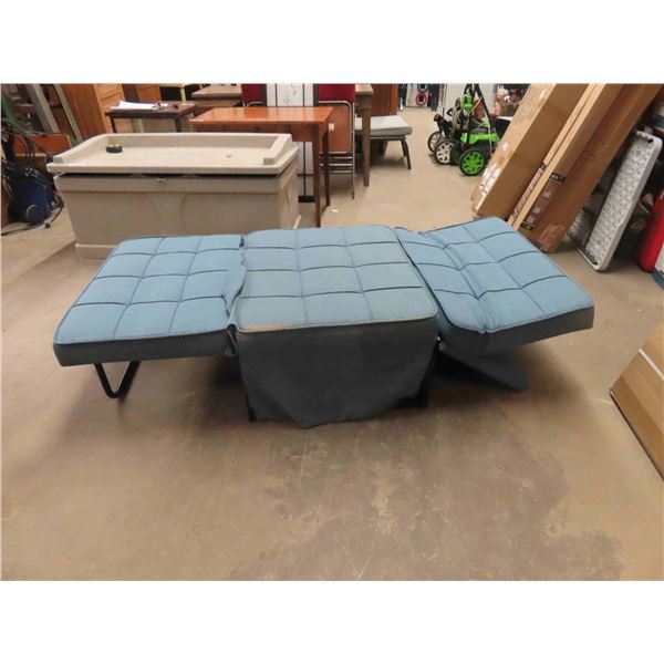 Cloth Fold Out Bed/ Lounger -Missing a Bolt- Should be Easy Fix 16" x 35" x 73"