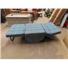 Image 1 : Cloth Fold Out Bed/ Lounger -Missing a Bolt- Should be Easy Fix 16" x 35" x 73"