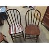 Image 2 : Set of 4 Matching Wood Kitchen Chairs