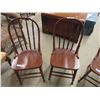 Image 3 : Set of 4 Matching Wood Kitchen Chairs