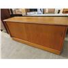 Image 2 : RS Furniture teak ?? Credenza with 2 Sliding Door Cupboard - Needs a Little TLC 