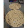 Image 1 : Pair of 59" Diameter Weave Floor Mats