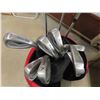 Image 3 : Powerbuilt 12 pc Golf Clubs with Bag ; 3 Metal Woods, 9 Irons