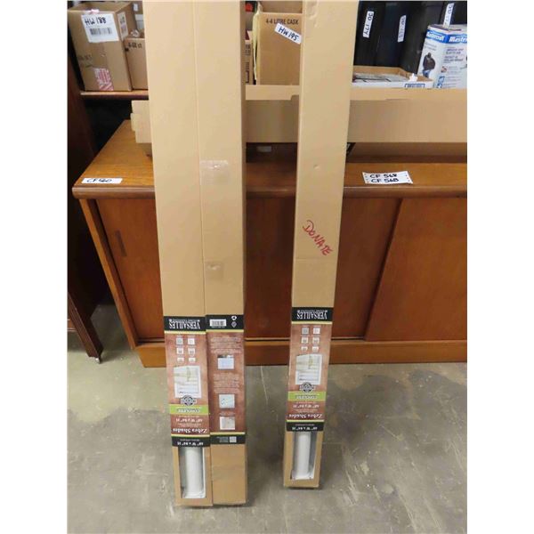 4 Brand New Versailles Home Fashion Cordless Zebra Shades - White - 48" x 84" 