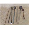 Image 1 : Assorted Shovels, Cultivator, Post Hole Digger 