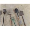 Image 3 : Spades, Potato Forks, Hay Fork, Post Hole Digger, Rake, plus more