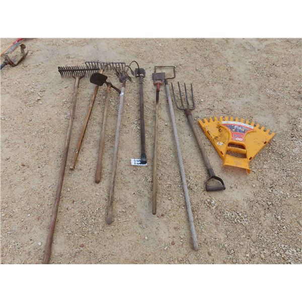 Rakes, Cultivators, Potato Forks, Hoes, Leaf Claw