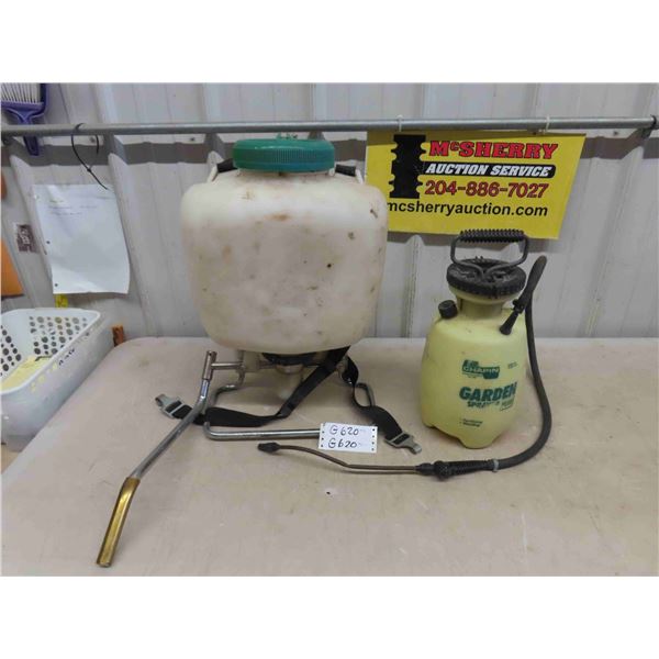 Backpack Sprayer - Tank Only & Chapin Hand Pump Garden Sprayer