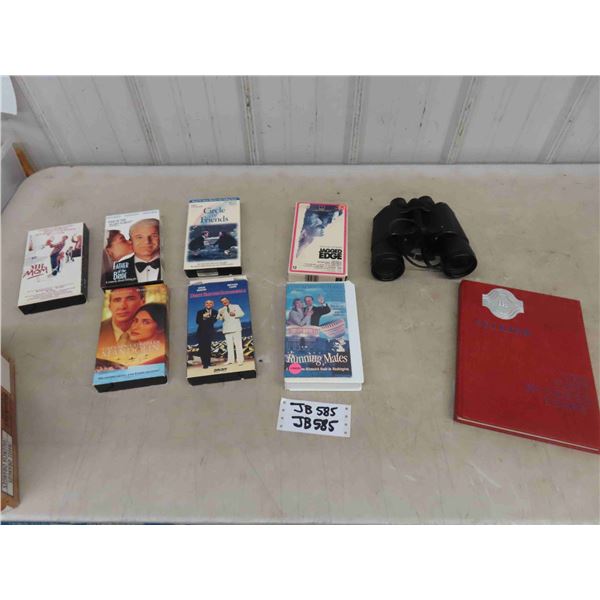 Binoculars 7x 50, (7) VHS Movies, Selkirk 100 Years  Book