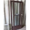 Image 2 : Brown Aluminum Storm Door 32"x 78.5", White Metal Framed Window 20.5" x 27"