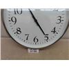 Image 2 : Large Tin Clock with Glass Face 23" Wide - IKEA Bravur, Battery Operated