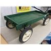 Image 3 : Wood Wagon with Metal Frame 15.5" x 35"