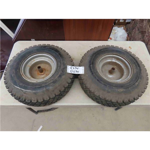 2 Utility Tires on Rims General Tires 5.70-8