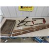 Image 1 : 2 Wood Levels , Scraper , Soldering Irons, Square, Wood Box