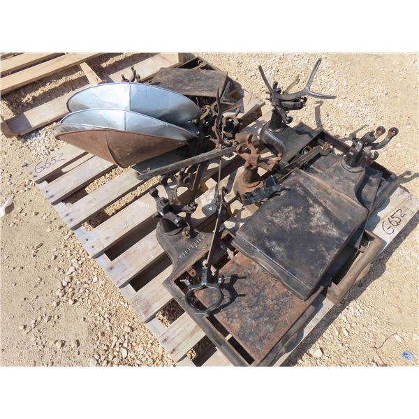 Pallet of Antique Scales and Parts