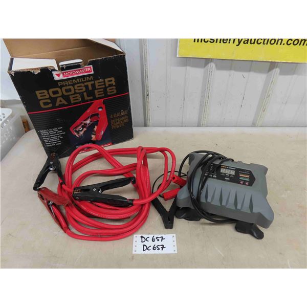 Booster Cables with Battery Booster Pack