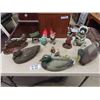 Image 1 : Yard Gnomes , Racoon , Plastic and Rubber Duck Decoys