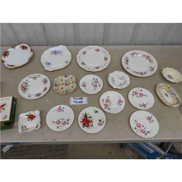 17 Pieces Royal Albert - Various Patterns