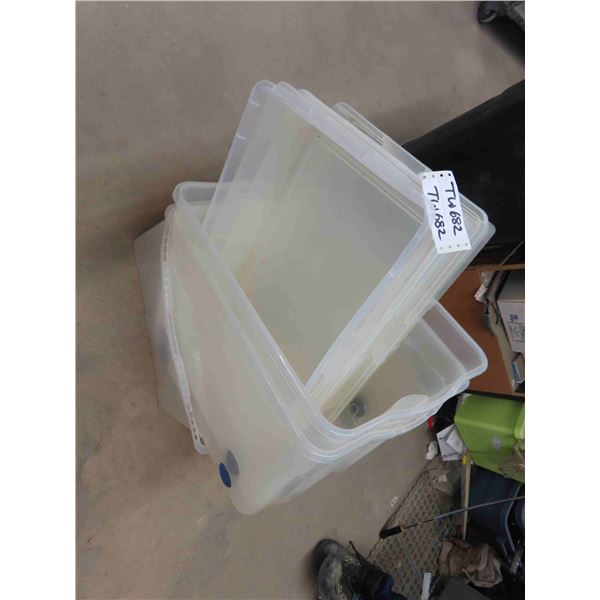 11 Bins Clean but No Lids 