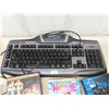 Image 6 : Logitech G15 Keyboard , Assorted DVDs, Blue Ray, Zelda Wii Game 