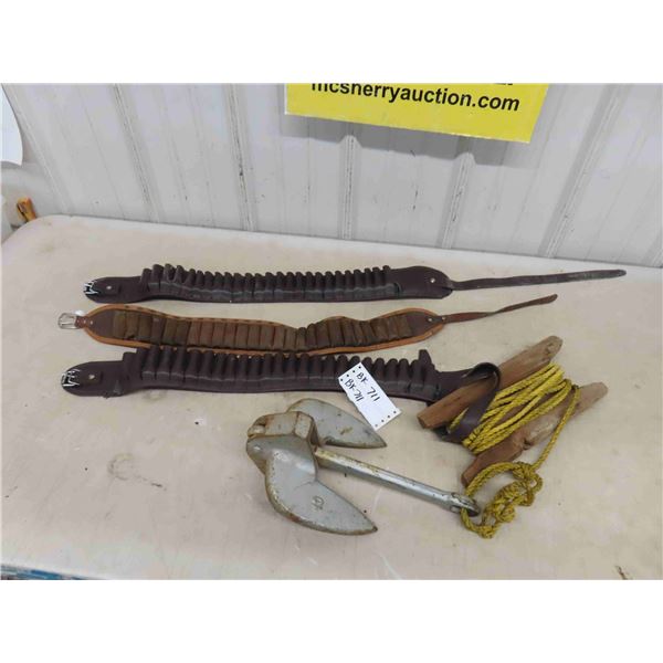 2 Shotgun Ammo Belts , 10 LBS Anchor 