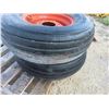 Image 4 : 2 Farm Wagon Tires Mounted on 6 Bolt Rims 11L - 15