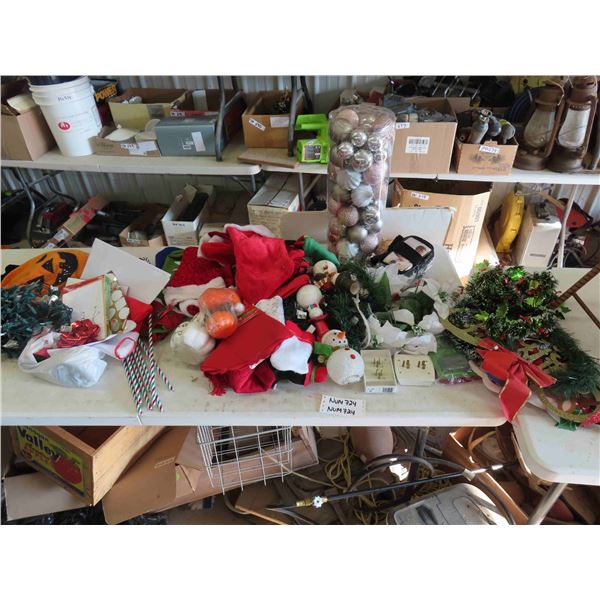 Large Assortment of Christmas Decorations