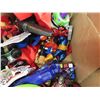 Image 7 : 2 Boxes of Assorted Toys : Action Figures, Play Tools, Costumes