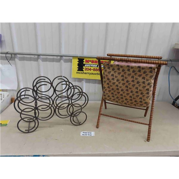 Sewing Basket , Wine Bottle Rack