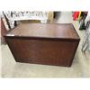 Image 1 : Modern Wood Storage Box 32'' x 16 1/2'' x 18''