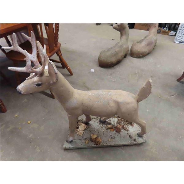Stone Deer Ornament 35'' Tall x 29'' Long