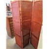 Image 3 : Wicker 3 Panel Room Divider Privacy Screen - Each Panel is 70'' x 17 1/2'' 
