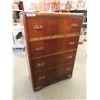 Image 1 : 4 Drawer Waterfall Dresser 49'' x 33'' x 18''