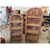 Image 1 : 2 Wicker Shelving Units 70'' x 30'' x 15'' + 58'' x 26'' x 16''