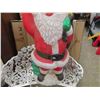 Image 3 : Plastic Santa Clause Light Up Blow Mold 39'' Tall