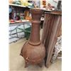 Image 5 : Steel Fire Place Chiminea 52'' Tall
