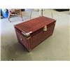 Image 2 : Wicker Storage Box with Hinged Lid 31'' x 16'' x 16''