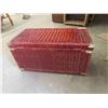 Image 3 : Wicker Storage Box with Hinged Lid 31'' x 16'' x 16''