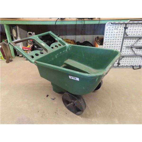 Green Plastic Yard Cart