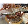 Image 2 : Fantastic Bean Shaped Teak Base Coffee Table ( 1 Small Chip 