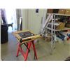 Image 1 : 4' Aluminum Step Ladder, Folding Portable Saw Table