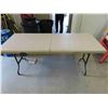 Image 1 : Folding Plastic Table 71'' x 30'' x 30'' 
